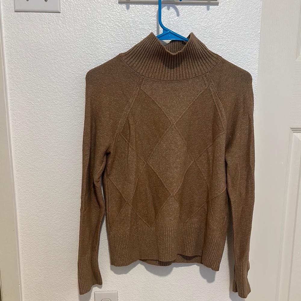 Brown Turtleneck Sweater